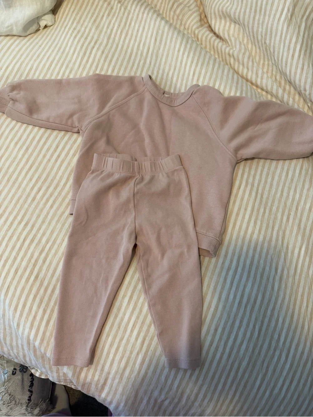 Zara Kids Matching Set in Dusty Pink